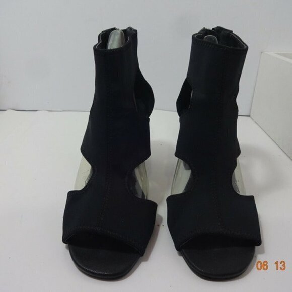 Donald Pliner Valeri-D Womens Size 7 M Black Heeled Block Sandals - Picture 3 of 9